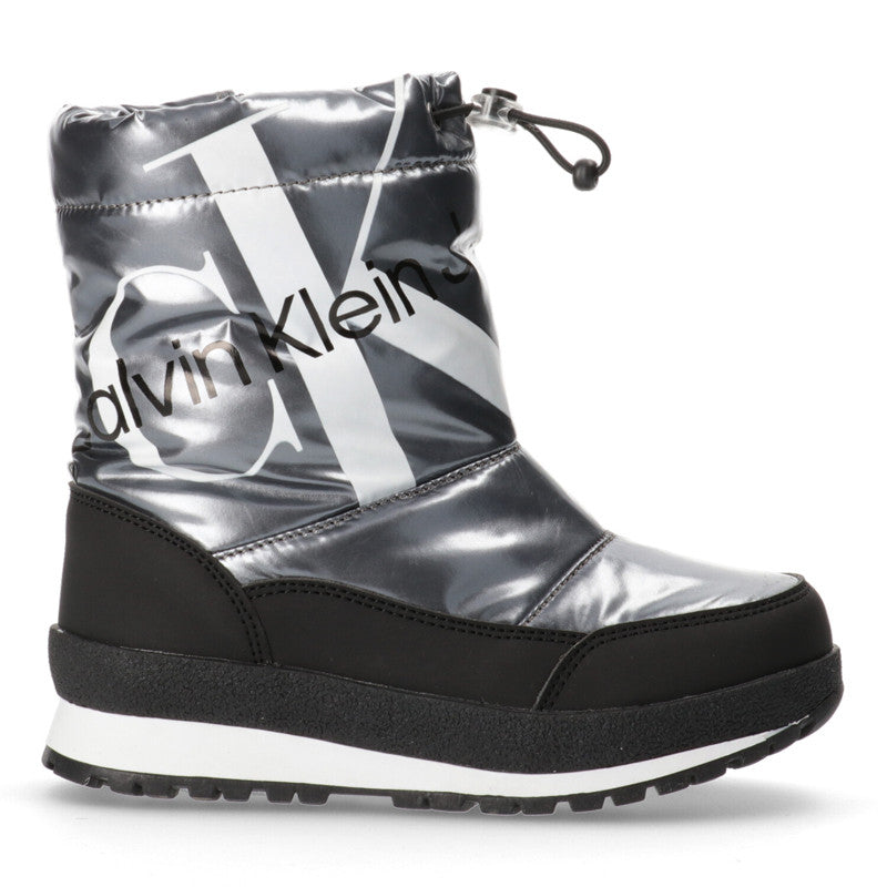 Calvin Klein Jeans Girls' Snow Boots V3A6-80310-1240918- Silver