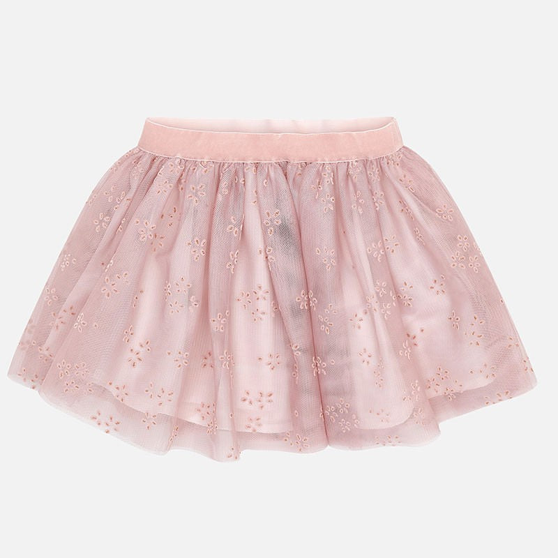 Tulle flock skirt with shine for girls Mayoral 4901-48
