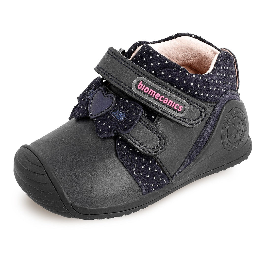 Sneakers transitional ankle boots girls Biomecanics 201109 navy blue