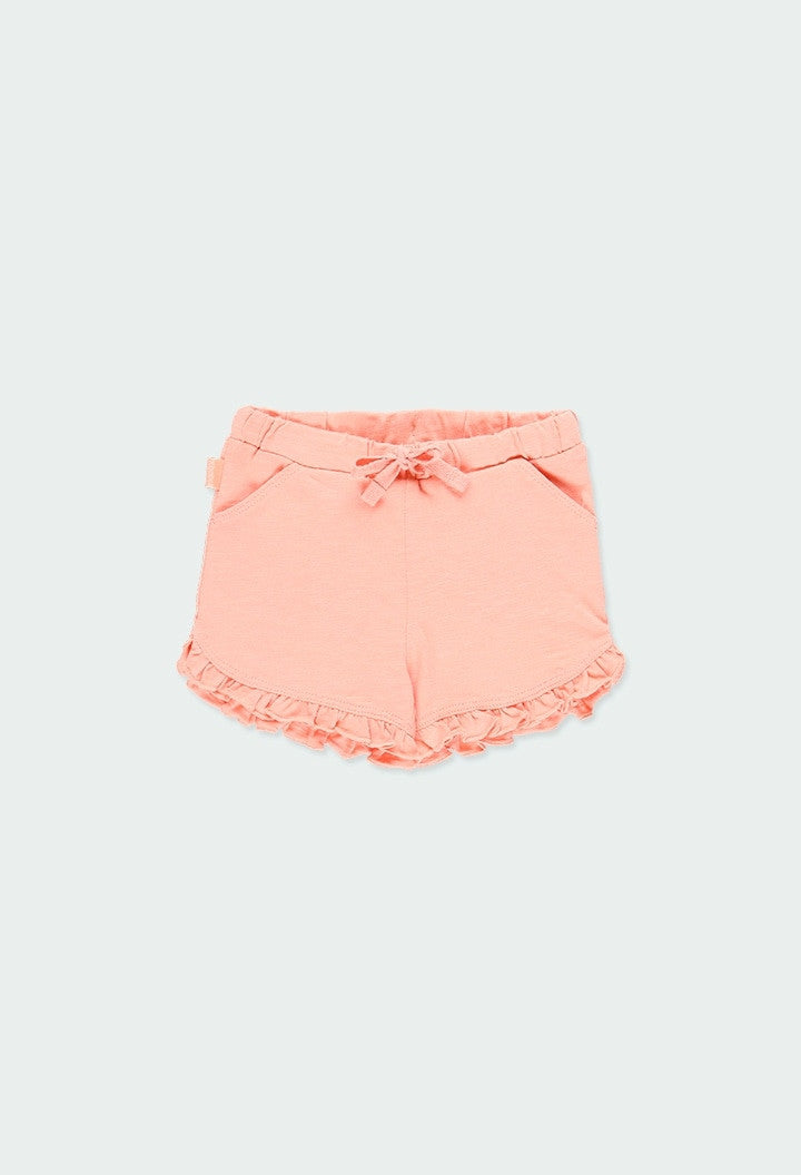 Baby Boboli 294049-3742 girls shorts salmon color