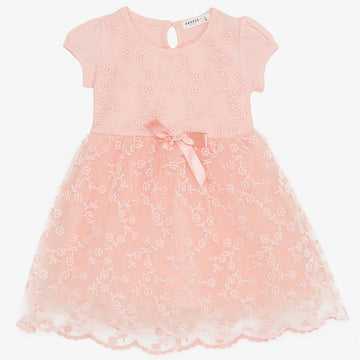 Elegant girl dress pink 18558-7524 GKMOD
