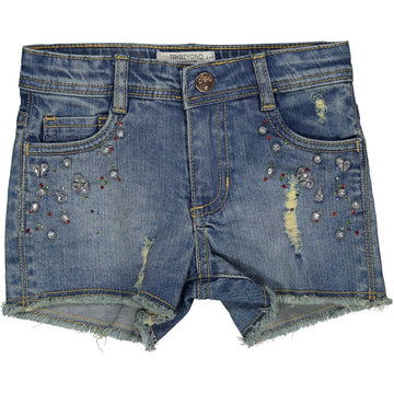 shorts with rhinestones for girls Birba&amp;Trybeyond 21993-60A navy blue