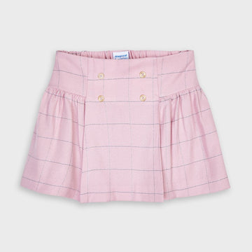 Checkered skirt for girls Mayoral 4954-91 pink