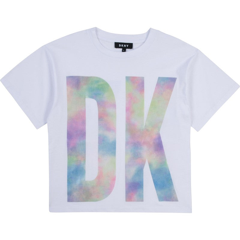 T-shirt for girls DKNY D35R52-10B color white