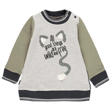 Baby Boboli 211037-8034 girl's dress, grey